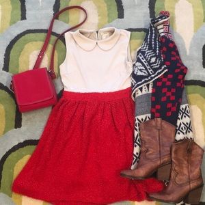 Double Zero Aztec Inspired waterfall cardigan